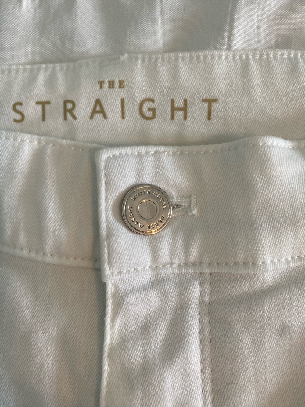 White House Black Market Women's White Straight-Leg Pants - Picture 13 of 15